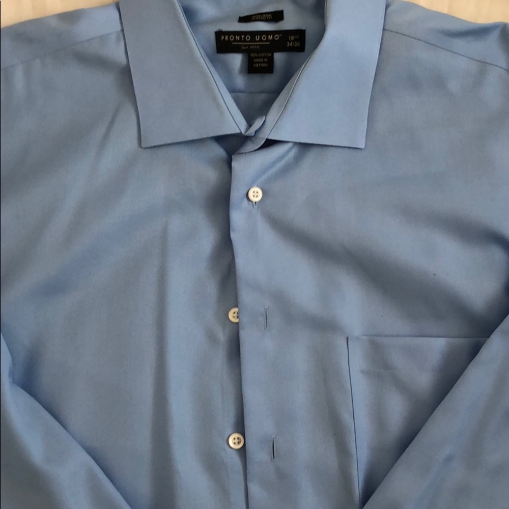 Pronto Uomo - Blue Button Down